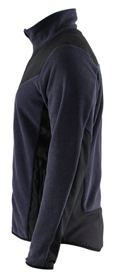 Blåkläder 5942 Strikket Jakke med Softshell produktbillede med tryk