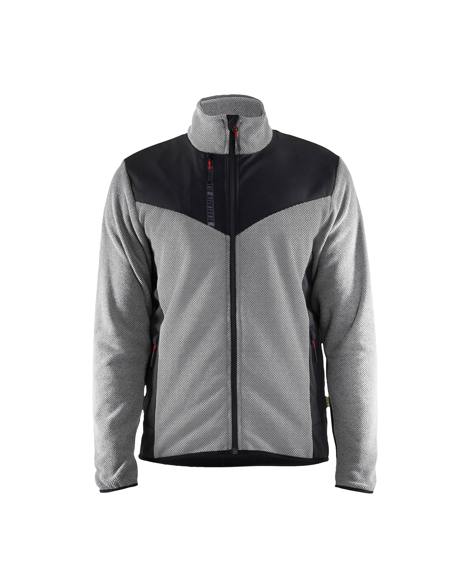 Blåkläder 5942 Strikket Jakke med Softshell, Gråmeleret/Sort