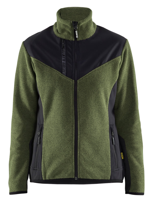 Blåkläder 5943 Dame Strikket jakke med Softshell med tryk eller logo – arbejdstøj og firmatøj