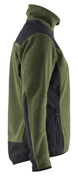 Blåkläder 5943 Dame Strikket jakke med Softshell detalje til broderi