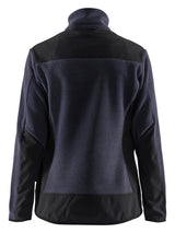 Blåkläder 5943 Dame Strikket jakke med Softshell nærbillede med logo