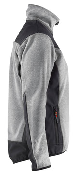 Blåkläder 5943 Dame Strikket jakke med Softshell produktbillede til broderi