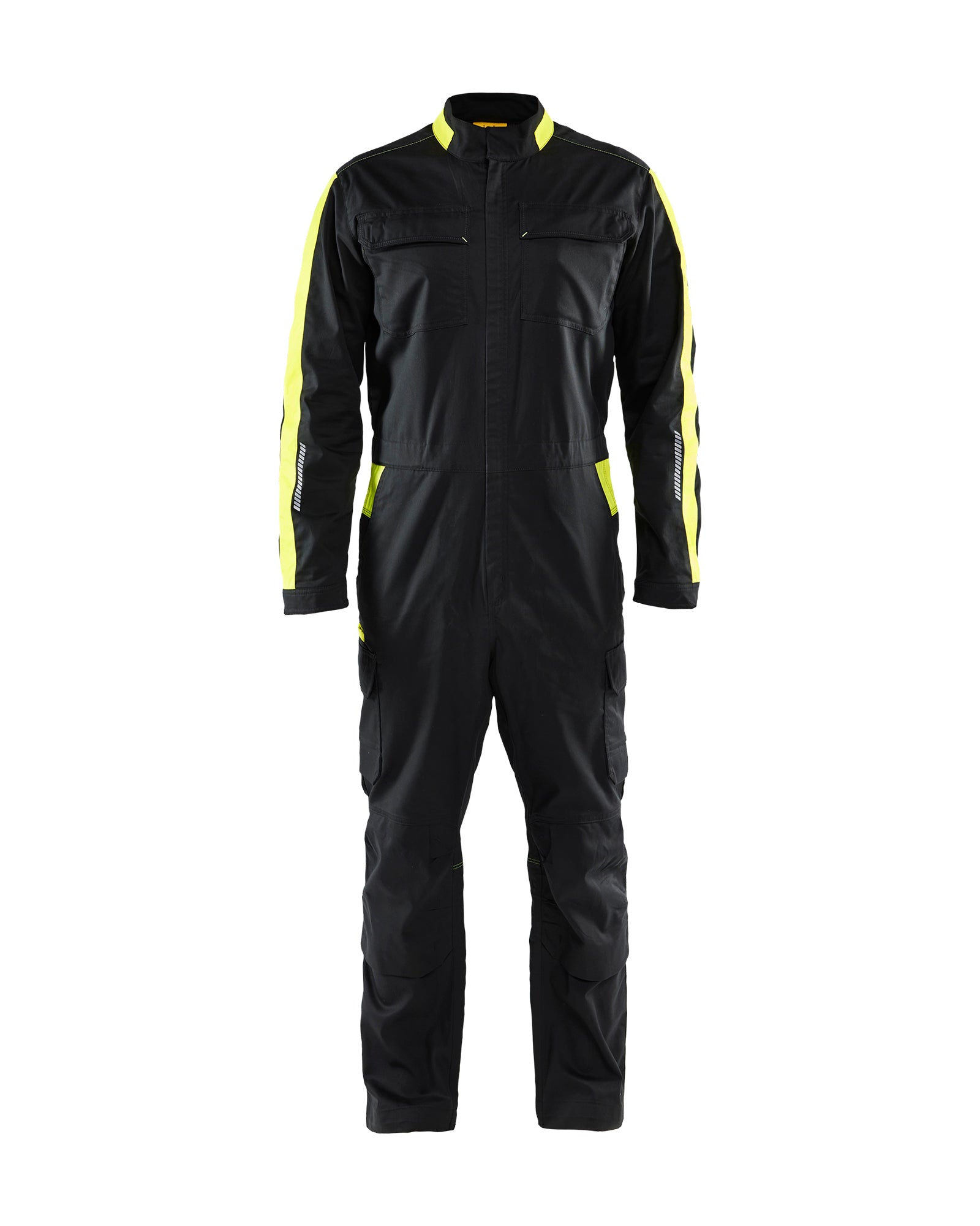 Blåkläder 6144 Industri Kedeldragt stretch, Sort/High Vis Gul