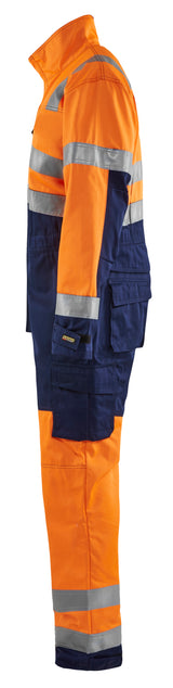 Blåkläder 6373 High Vis Kedeldragt nærbillede med tryk