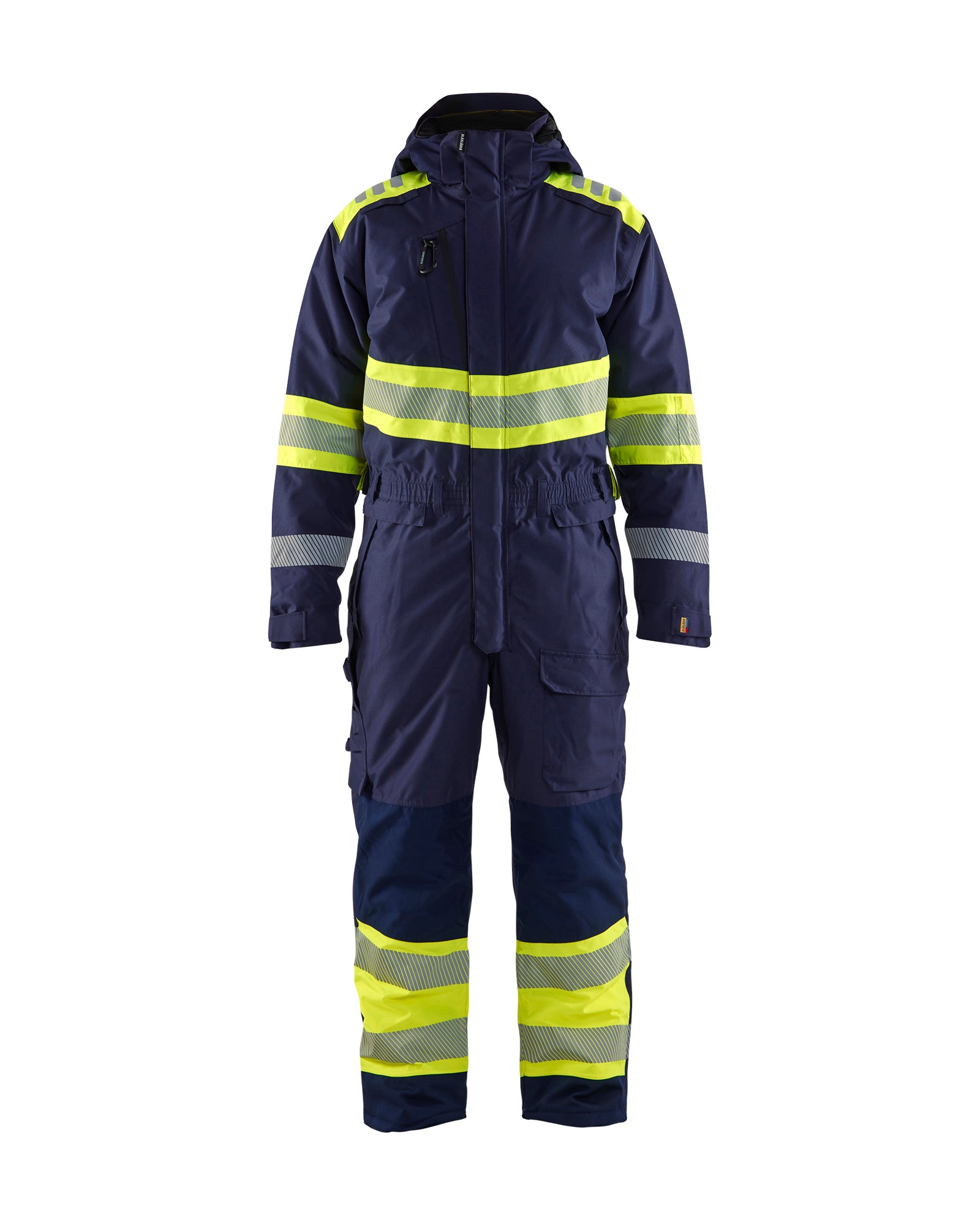 Blåkläder 6720 High Vis Vinter Kedeldragt, Marineblå/High Vis Gul