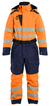 Blåkläder 6726 Dame High Vis Vinterkedeldragt detalje med firmalogo