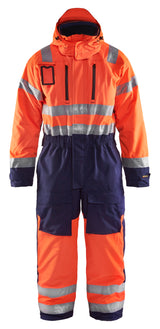 Blåkläder 6763 High Vis Vinter Kedeldragt detalje med firmalogo