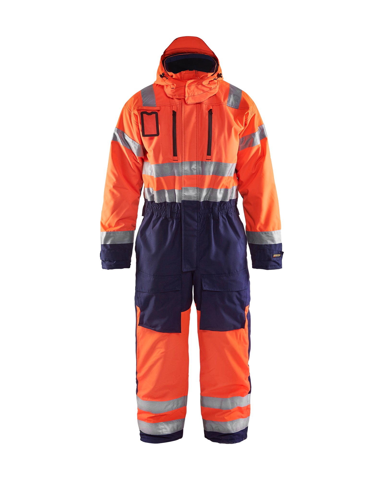 Blåkläder 6763 High Vis Vinter Kedeldragt, High Vis Orange/Marineblå