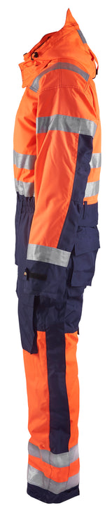 Blåkläder 6763 High Vis Vinter Kedeldragt nærbillede med tryk