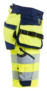 Blåkläder 7020 Dame High Vis Shorts 4-vejs Stretch detalje til broderi