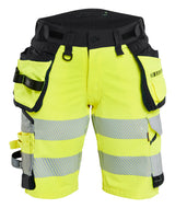 Blåkläder 7020 Dame High Vis Shorts 4-vejs Stretch materiale med firmalogo