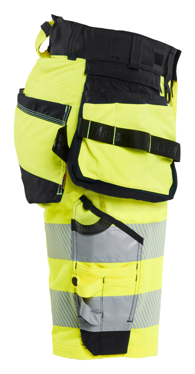 Blåkläder 7020 Dame High Vis Shorts 4-vejs Stretch