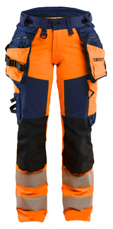 Blåkläder 7022 Dame High Vis Buks 4-vejs Stretch detalje med firmalogo