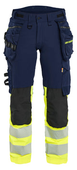 Blåkläder 7025 Dame High Vis Buks 4-vejs Stretch med tryk eller logo – arbejdstøj og firmatøj