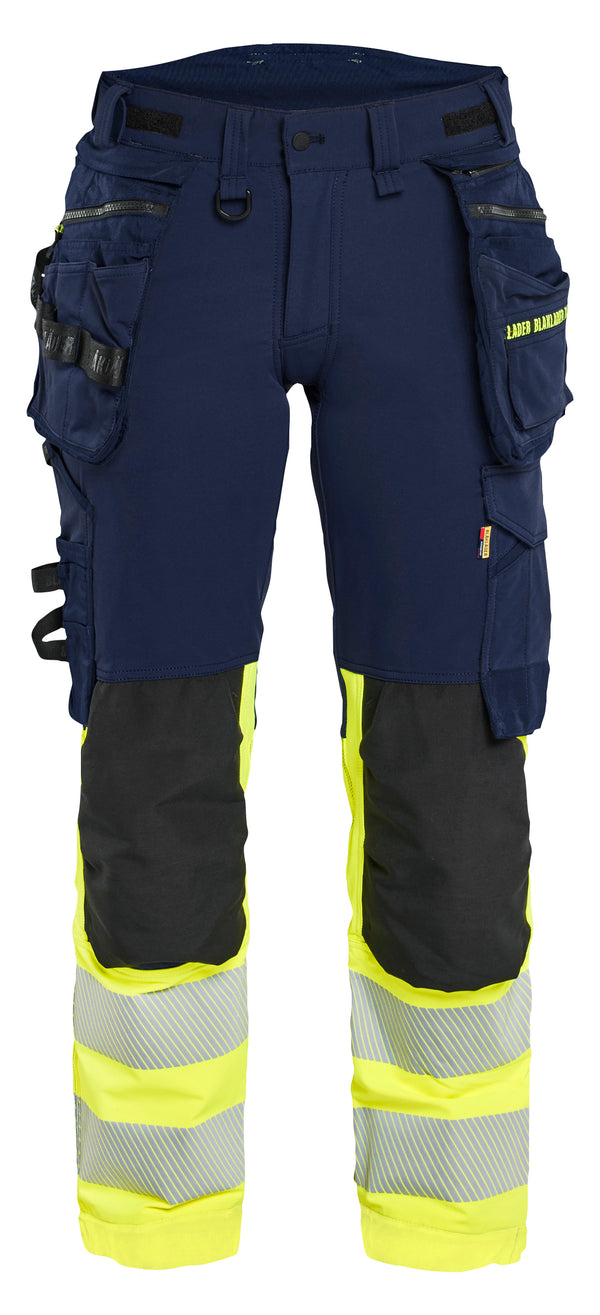 Blåkläder 7025 Dame High Vis Buks 4-vejs Stretch med tryk eller logo – arbejdstøj og firmatøj