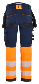 Blåkläder 7025 Dame High Vis Buks 4-vejs Stretch nærbillede med logo