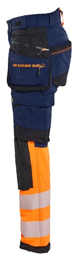 Blåkläder 7025 Dame High Vis Buks 4-vejs Stretch produktbillede med tryk