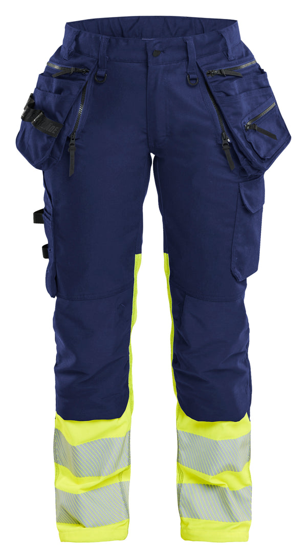 Blåkläder 7030 Dame High Vis Buks Stretch med tryk eller logo – arbejdstøj og firmatøj
