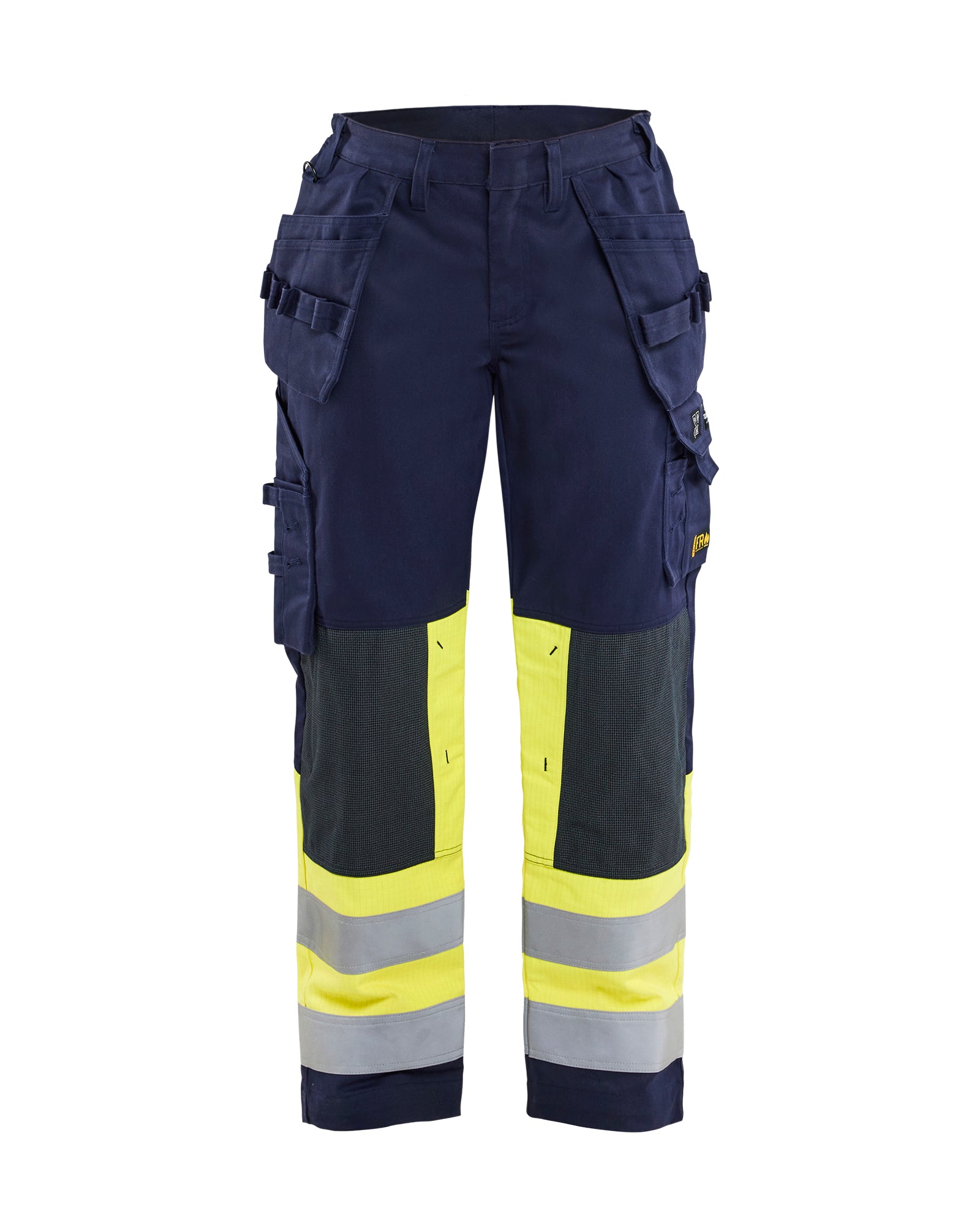 Blåkläder 7081 Dame Multinorm Buks, Marineblå/High Vis Gul