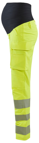 Blåkläder 7100 Graviditets High Vis Buks 4-vejs stretch produktfoto med tryk