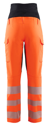 Blåkläder 7100 Graviditets High Vis Buks 4-vejs stretch nærbillede med logo