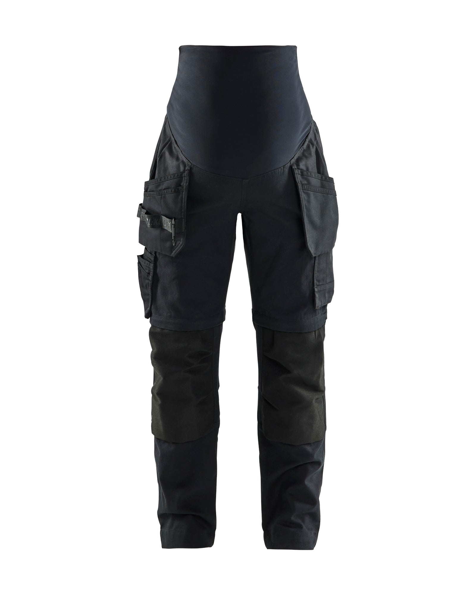 Blåkläder 7103 Graviditets håndværkerbuks Zip-off, Sort