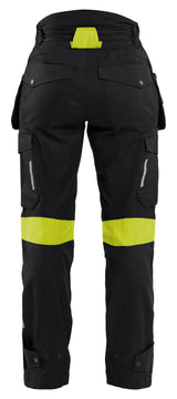 Blåkläder 7108 Dame Håndværker Buks Inherent nærbillede med logo
