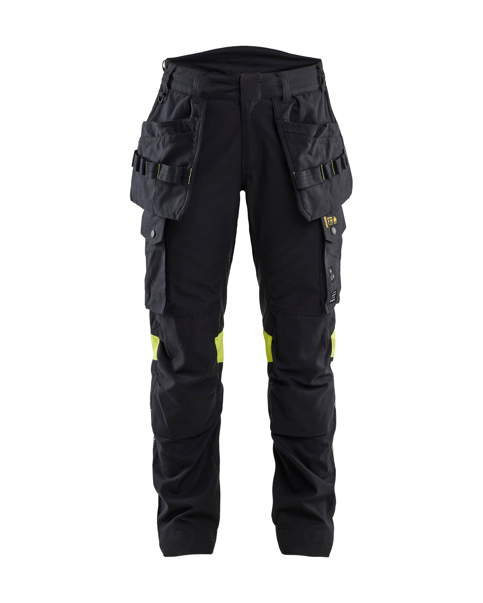 Blåkläder 7108 Dame Håndværker Buks Inherent, Sort/High Vis Gul