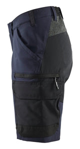 Blåkläder 7123 Dame Service shorts 4-vejs stretch produktfoto med tryk