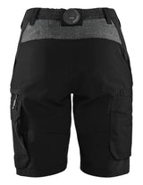 Blåkläder 7123 Dame Service shorts 4-vejs stretch nærbillede med logo