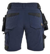 Blåkläder 7124 Dame Håndværker Shorts 4-vejs stretch produktbillede med logo