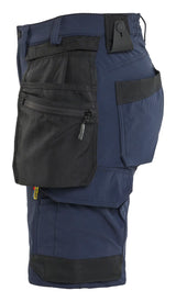 Blåkläder 7124 Dame Håndværker Shorts 4-vejs stretch produktfoto med tryk