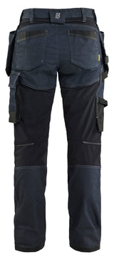 Blåkläder 7132 Dame Håndværkerbuks stretch produktbillede med logo