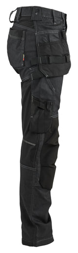 Blåkläder 7132 Dame Håndværkerbuks stretch produktfoto til broderi