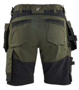 Blåkläder 7133 Dame Håndværker Shorts med stretch produktbillede med logo