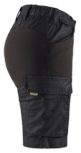 Blåkläder 7137 Dame Service Shorts stretch detalje til broderi