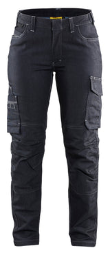 Blåkläder 7140 Dame Service Buks Denim Stretch med tryk eller logo – arbejdstøj og firmatøj