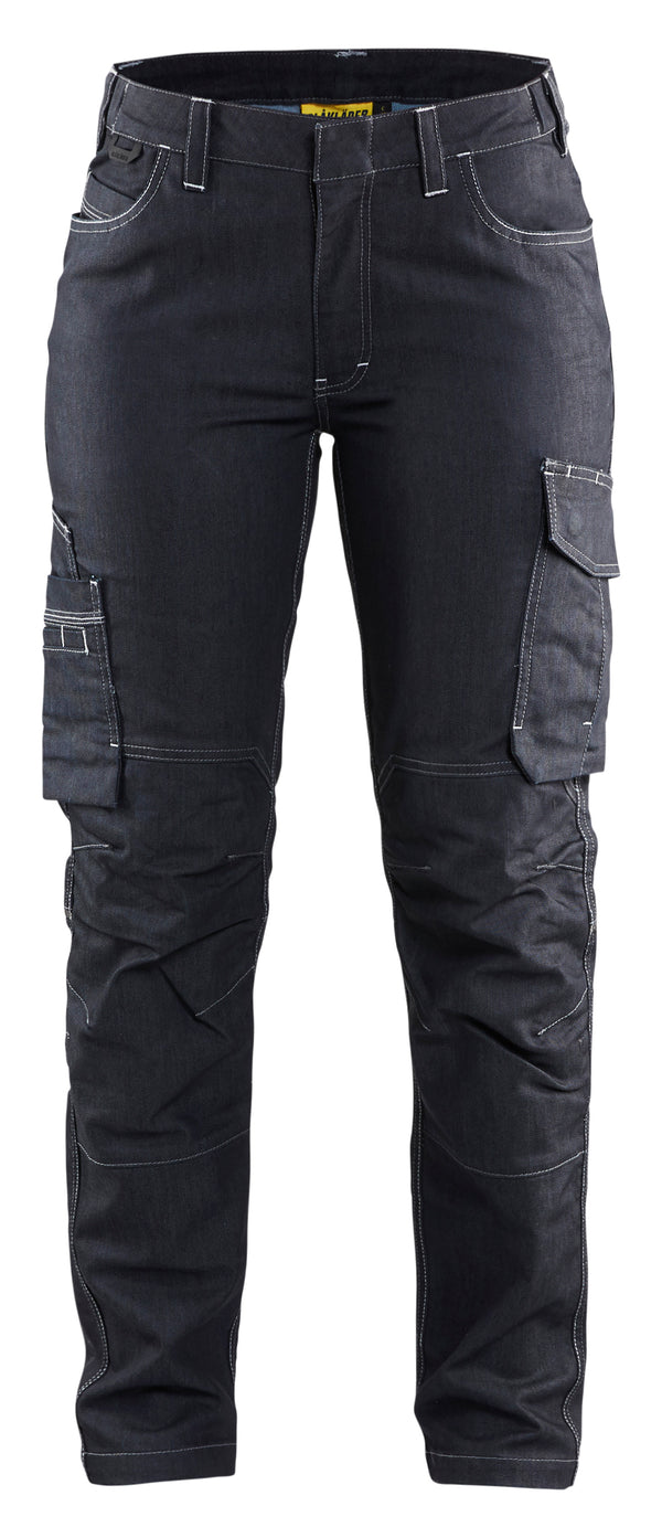 Blåkläder 7140 Dame Service Buks Denim Stretch med tryk eller logo – arbejdstøj og firmatøj