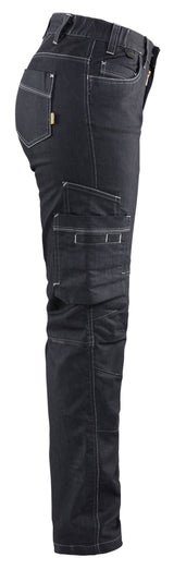 Blåkläder 7140 Dame Service Buks Denim Stretch detalje til broderi