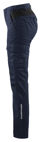 Blåkläder 7144 Dame Industri Buks stretch produktbillede med tryk