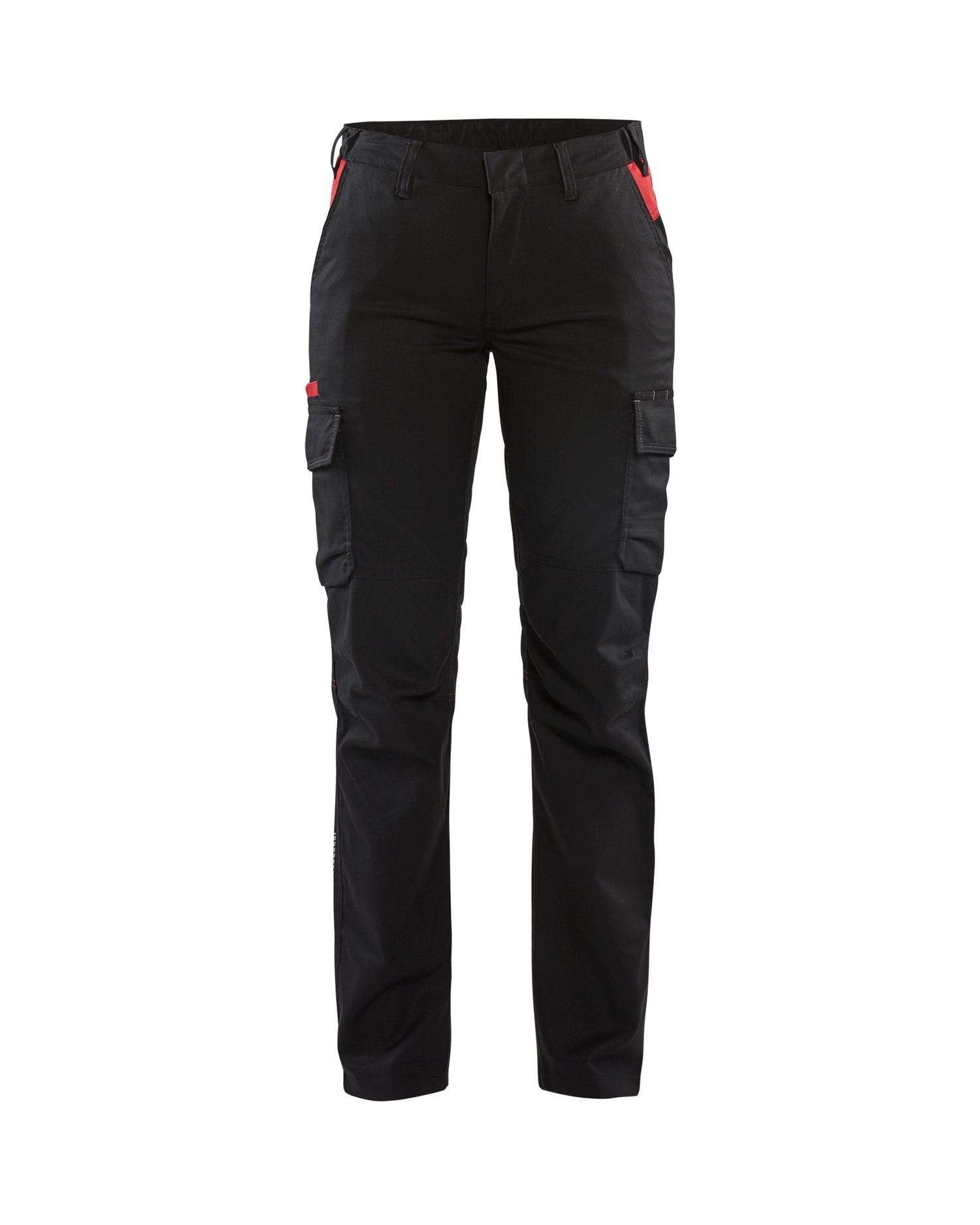 Blåkläder 7144 Dame Industri Buks stretch, Sort/Rød