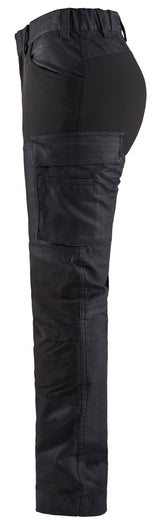 Blåkläder 7147 Dame Service Buks Denim stretch produktfoto med tryk