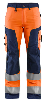 Blåkläder 7155 Dame High Vis Buks detalje med firmalogo