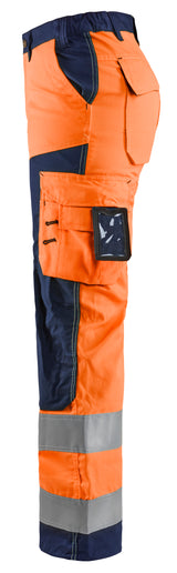 Blåkläder 7155 Dame High Vis Buks nærbillede med tryk