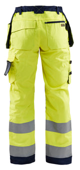 Blåkläder 7156 Dame High Vis Buks med Værktøjslommer produktbillede med logo