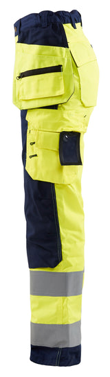 Blåkläder 7156 Dame High Vis Buks med Værktøjslommer produktfoto med tryk