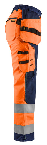 Blåkläder 7156 Dame High Vis Buks med Værktøjslommer produktfoto til broderi