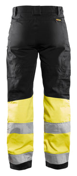 Blåkläder 7161 Dame High Vis Buks med stretch nærbillede med logo