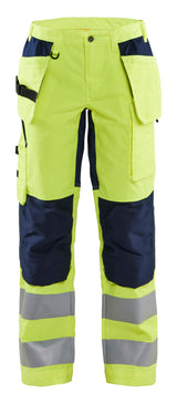 Blåkläder 7163 Dame High Vis Buks med stretch med tryk eller logo – arbejdstøj og firmatøj