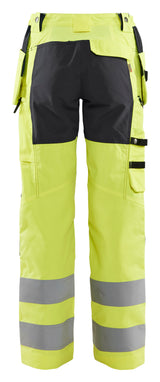 Blåkläder 7163 Dame High Vis Buks med stretch nærbillede med logo